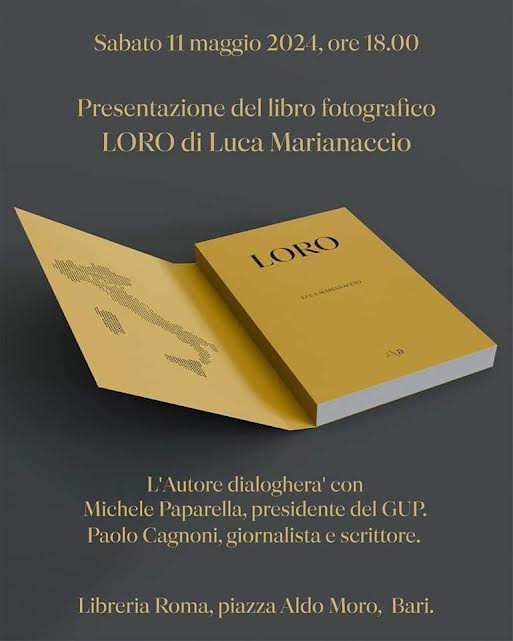 Luca Marianaccio presenta il  libro-contenitore fotografico “Loro”
